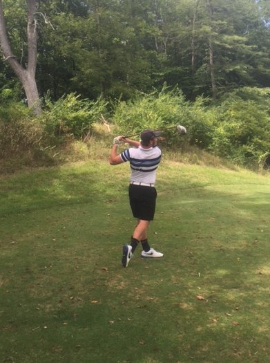 Zach Tees off