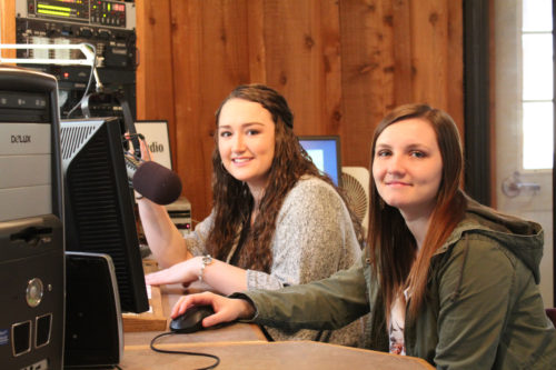 Marketing and Communications Student Workers in the Radio Station