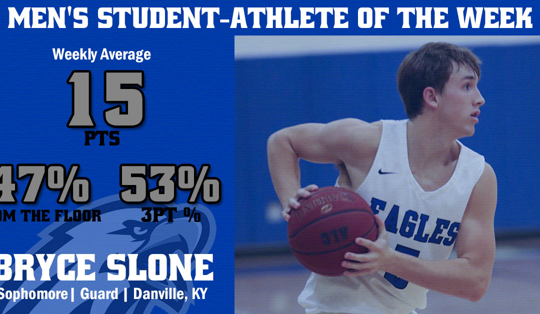 Men’s Student-Athlete of the Week: Bryce Slone