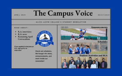 The April 17th Edition of The Campus Voice