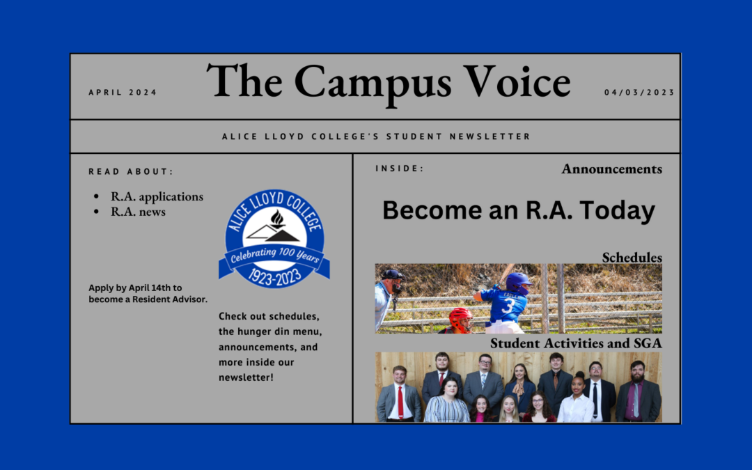 The April 3rd Edition of The Campus Voice