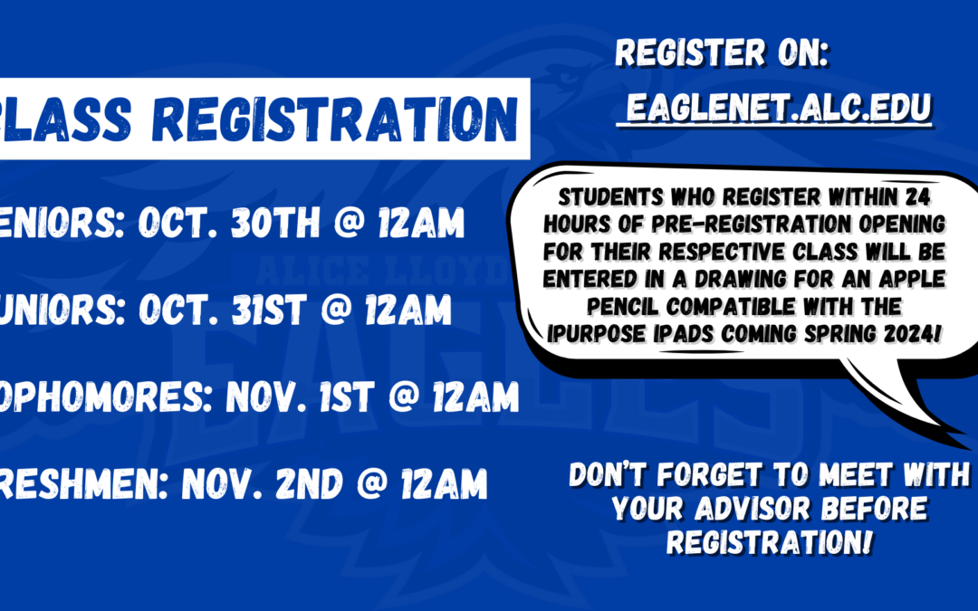Pre-Registration Opens for 2024 Spring Semester